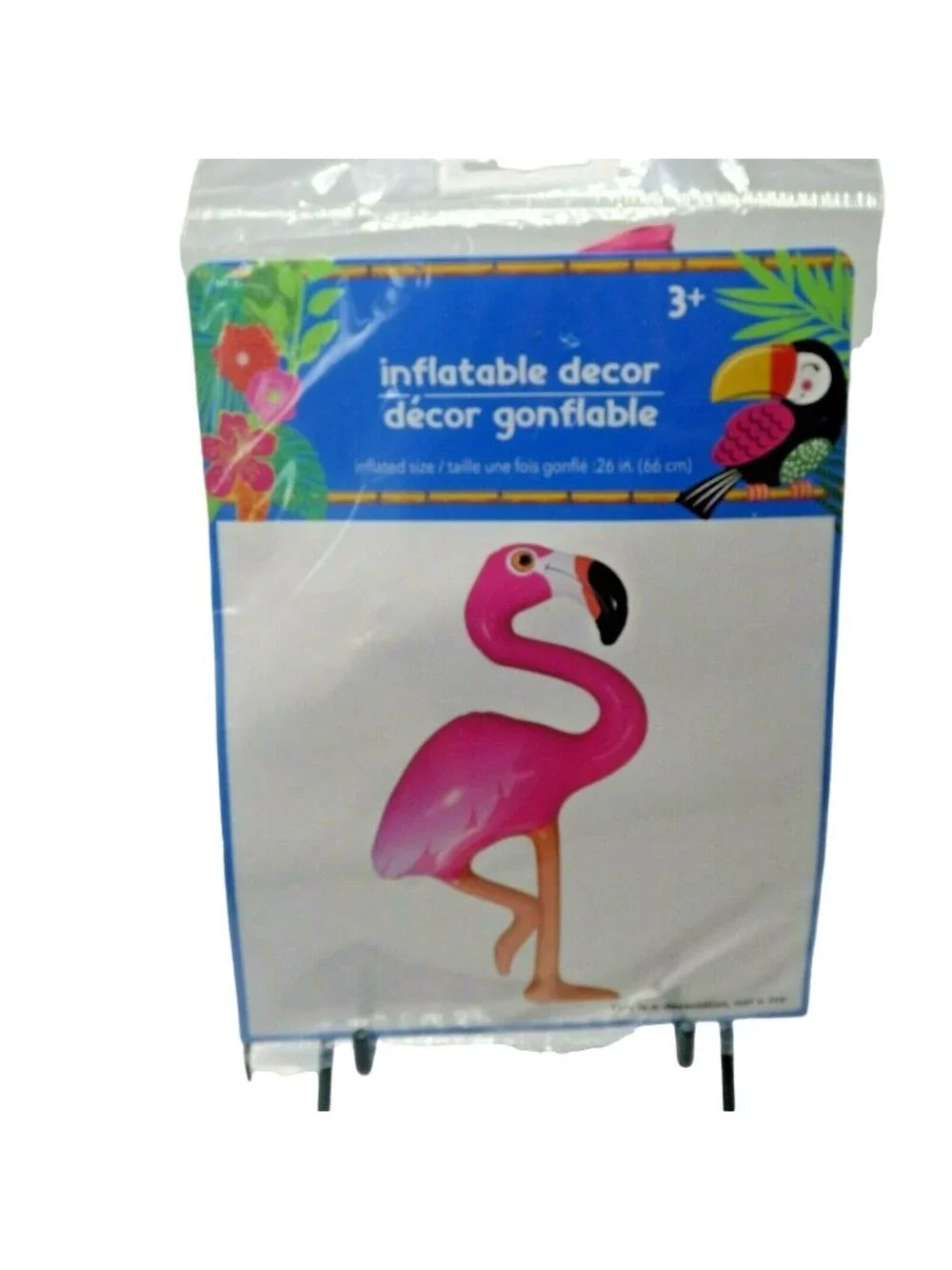 Inflatable Pink Flamingo Decoration 26 inches Luau Party decor Blow up